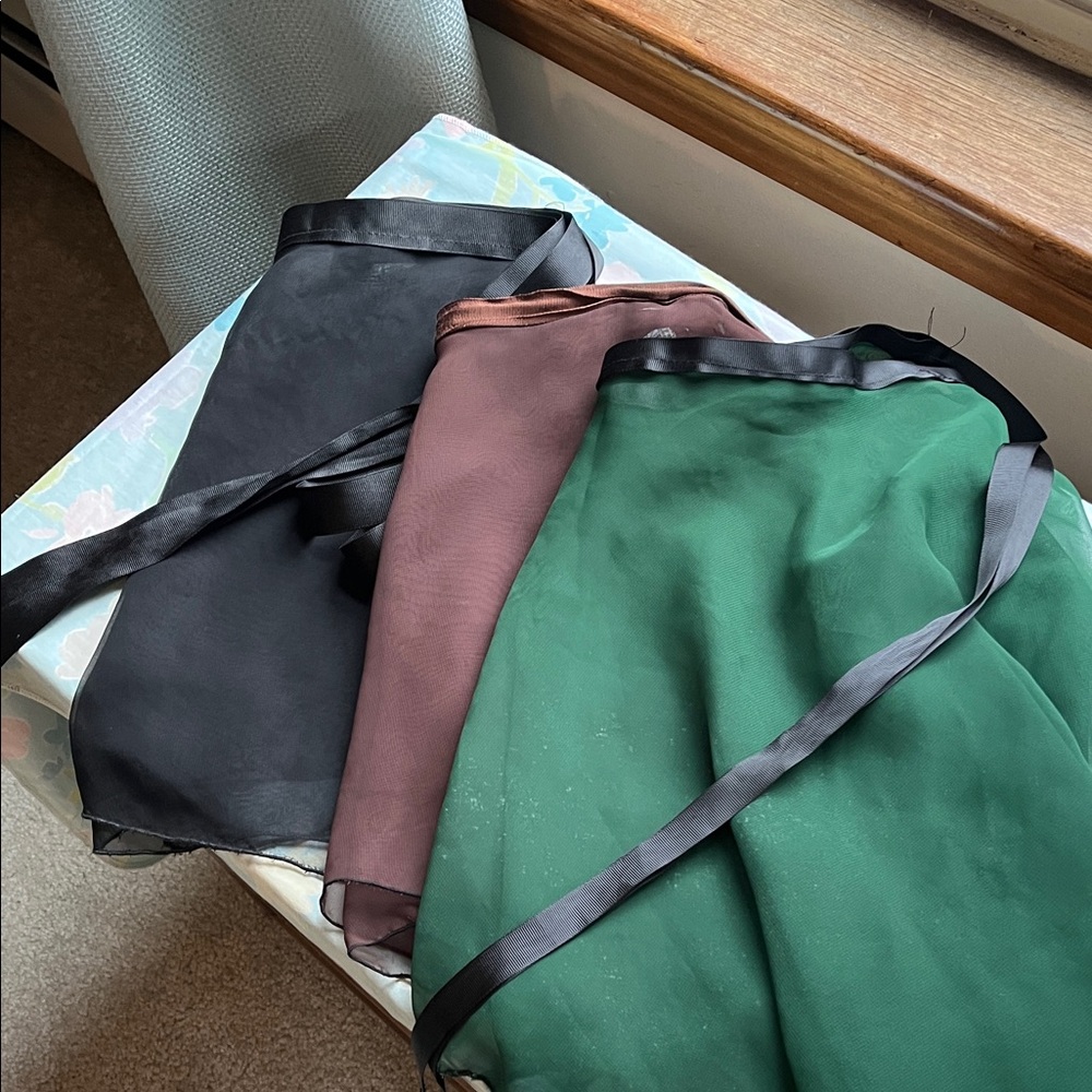 Ballet skirts Elegant Black, Brown, and Green